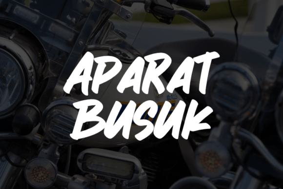 Aparat Busuk: A Dynamic Script Font for Modern Web Design