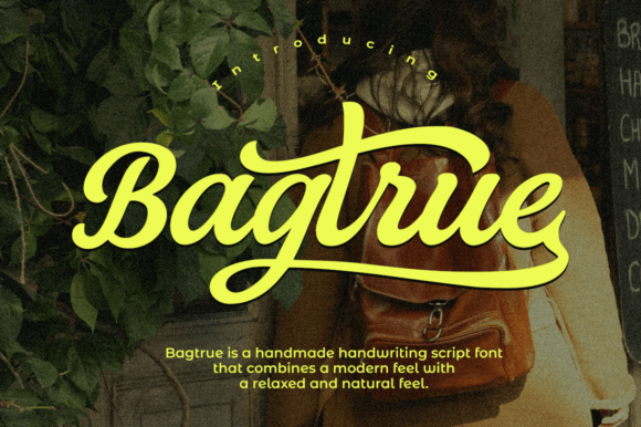 Bagtrue: A Handmade Script Font That Elevates Small Business Branding