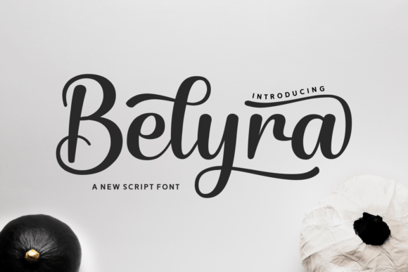 Belyra: A Modern Script Font for Expressive Editorial Design