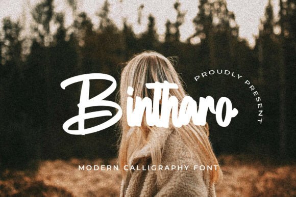 Bintharo: A Bold Modern Calligraphy Font for Crafters & Sellers