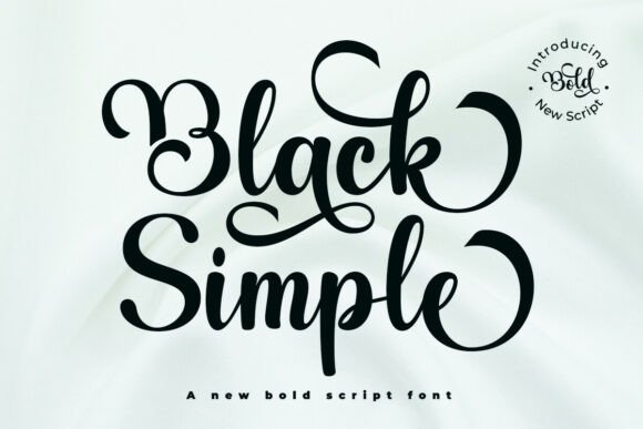 Black Simple Font: Elevate Your Brand with a Touch of Sophistication