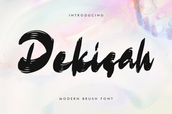 Branding with Dekisah: A Bold Brush Font for Expressive Design Identities