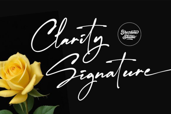 Clarity Signature Font: Elevating My Brand with Elegant Typography
