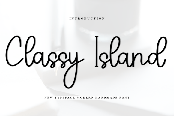 Classy Island Font: Bringing Holiday Cheer to Handmade Designs