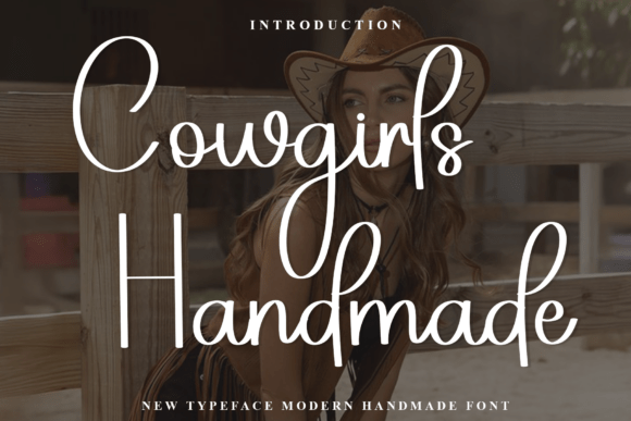 Cowgirls Handmade: A Warm, Playful Font for Small Business Branding