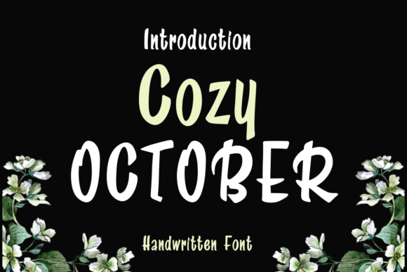 Cozy October: A Handwritten Font for Warm Web Design and Digital Branding