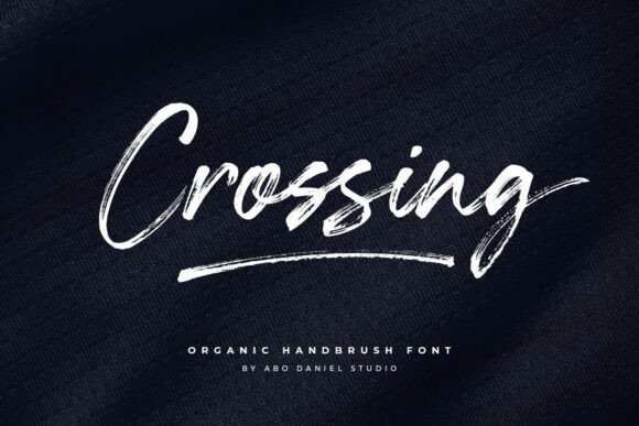 Crossing Typeface: The Organic Script Font That Elevates Digital Marketing Design