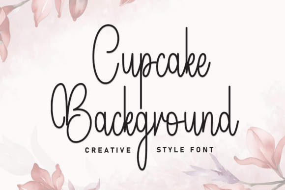 Cupcake Background: A Stylish Script Font for Modern Branding Projects