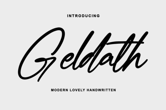 Geldath: A Modern Handwritten Font for Scroll-Stopping Digital Design