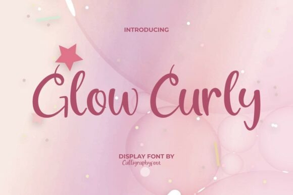 Glowcurly Font: Elevating Editorial Design with Playful Script