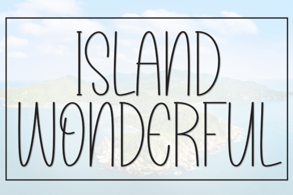 Island Wonderful: A Stylish Handwritten Font for Modern Branding