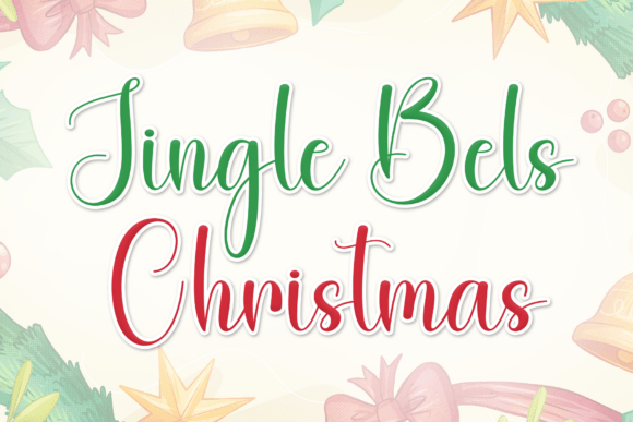 Jingle Bels Christmas: A Festive Script Font for Holiday-Themed Editorial Design