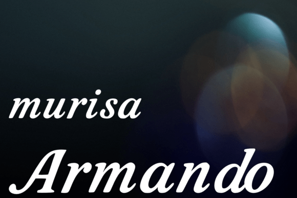 Murisaarmando Regular: A Sophisticated Serif Italic for Campaign Typography
