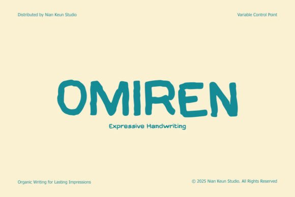 Omiren: A Handwritten Typeface That Elevates Your Craft and Product Designs