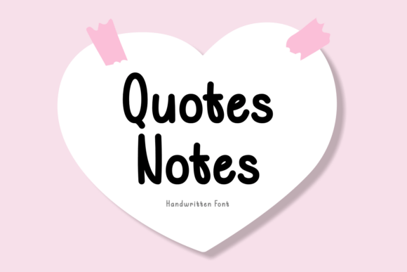 Quotes Notes Font: A Playful Script Amp for Modern Marketing Designs
