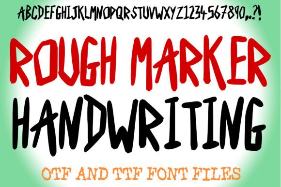 Rough Marker Font: A Bold Choice for Business Branding