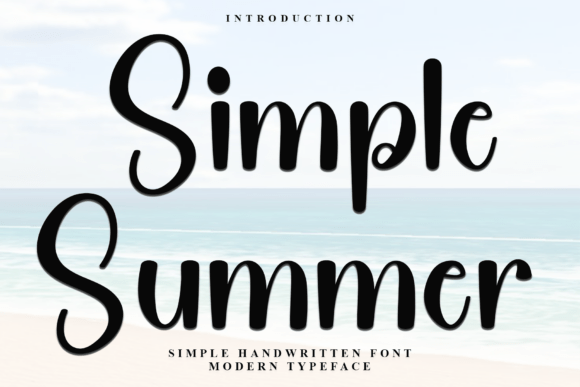 Simple Summer: A Versatile Script Font for Modern Editorial Design