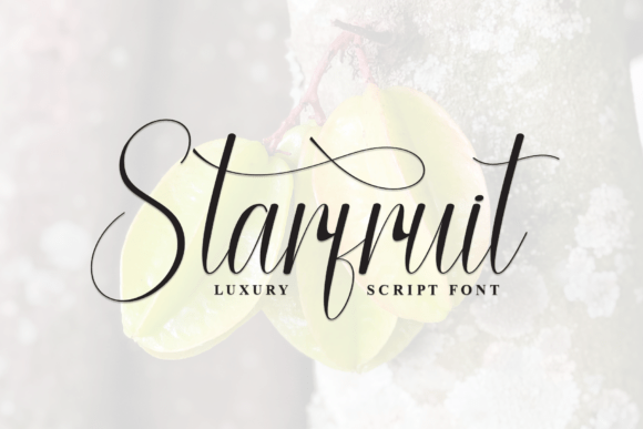 Starfruit: A Stylish Script Font for Crafters and Small Product Makers
