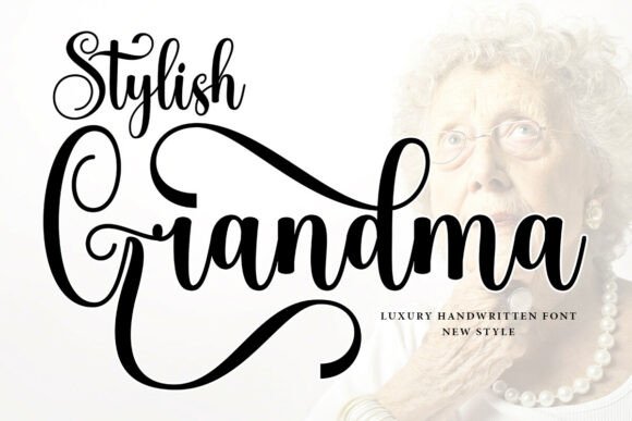 Stylish Grandma 1: A Handwritten Font That Elevates Small Business Branding