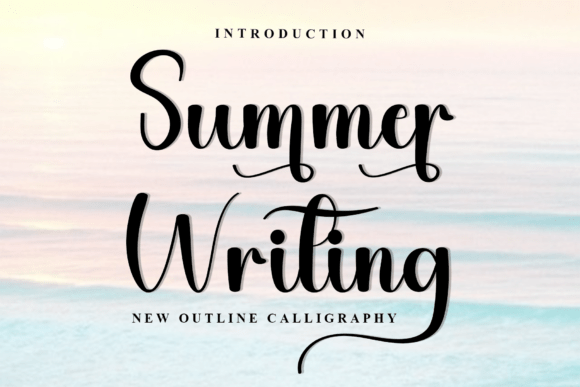 Summer Writing: A Festive Typeface for Joyful Branding Projects