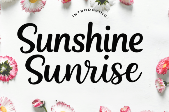 Sunshine Sunrise: A Script Font for Modern Marketing Visuals