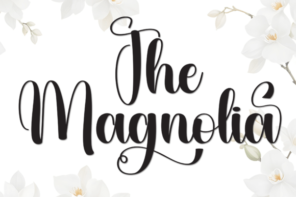 The Magnolia: A Stylish Script Font for Crafters and Product Makers